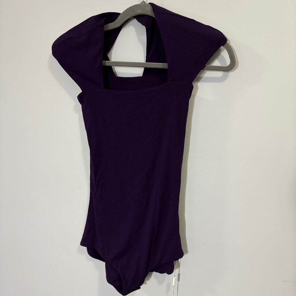 NWT Butter by Nadia bodysuit Purple/Aubergine One Size